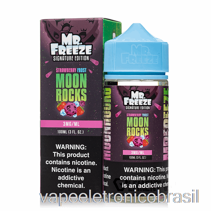 Vape Vaporesso Moonrocks - Morango Geada - Mr Freeze - 100ml 3mg